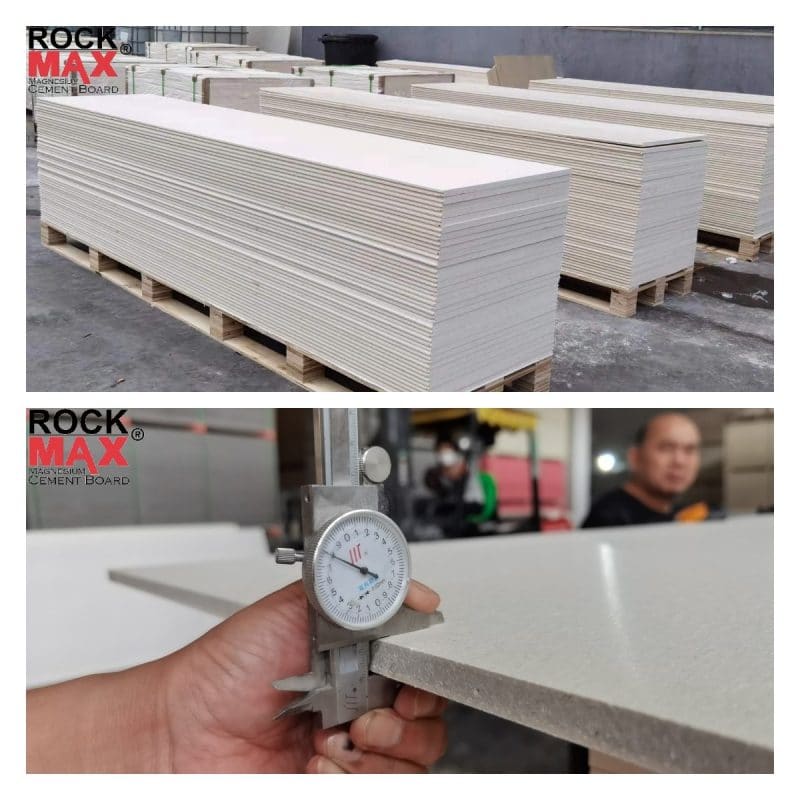 Sanded mgo board for Hpl Pvc melamine paper laminate -Rockmax